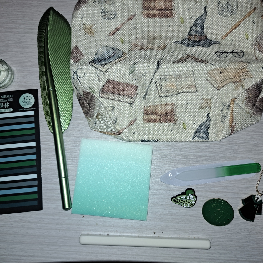 Harry Potter Inspired Bookish Bundle Slytherin With Tote Bag